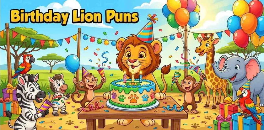 Birthday Lion Puns