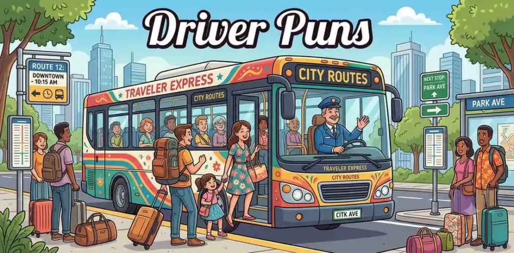 Smiling bus driver greeting passengers