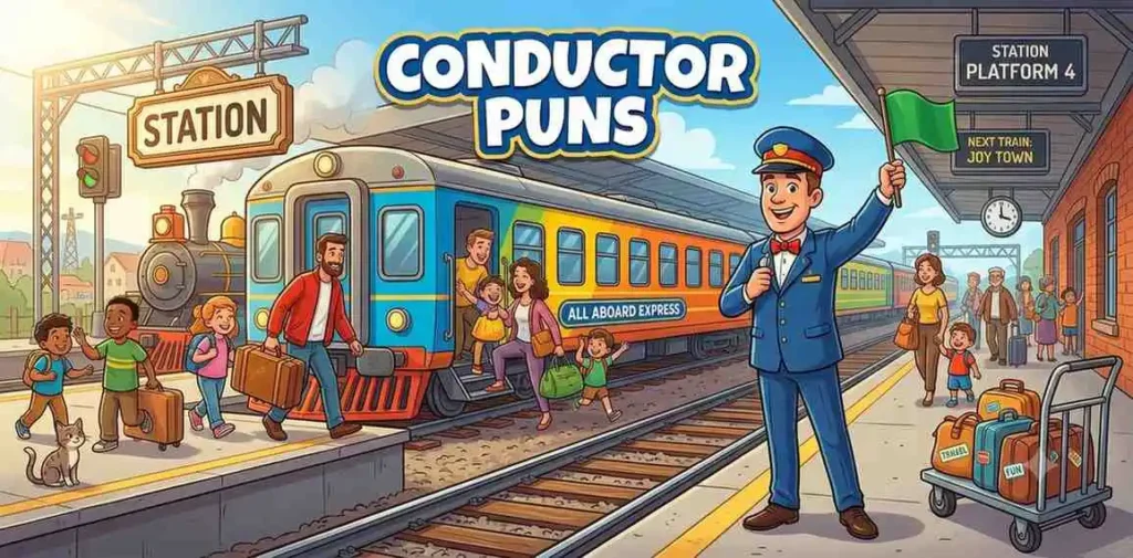 Train conductor signaling departure
