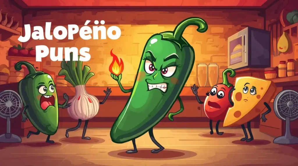 Funny jalapeño character