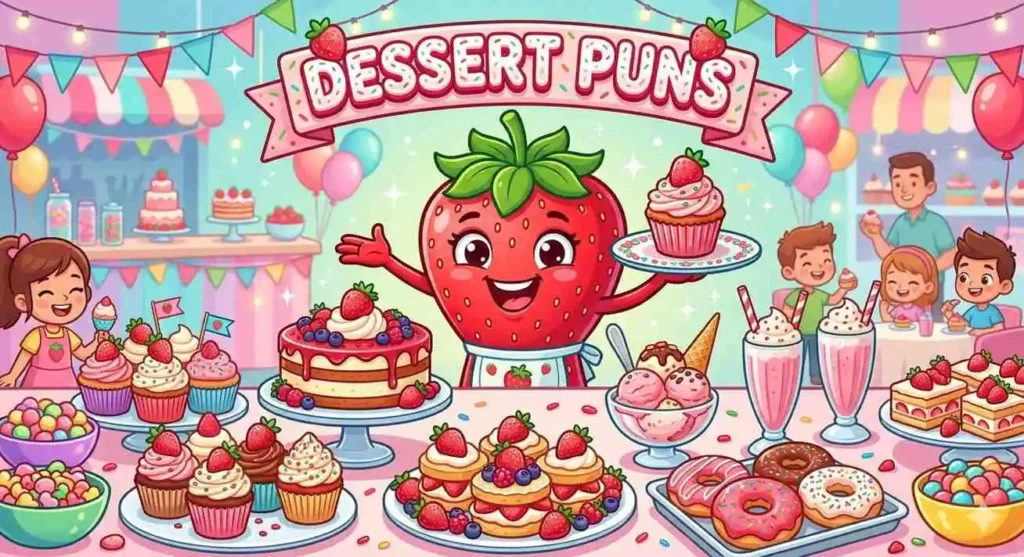 Strawberry Dessert Puns