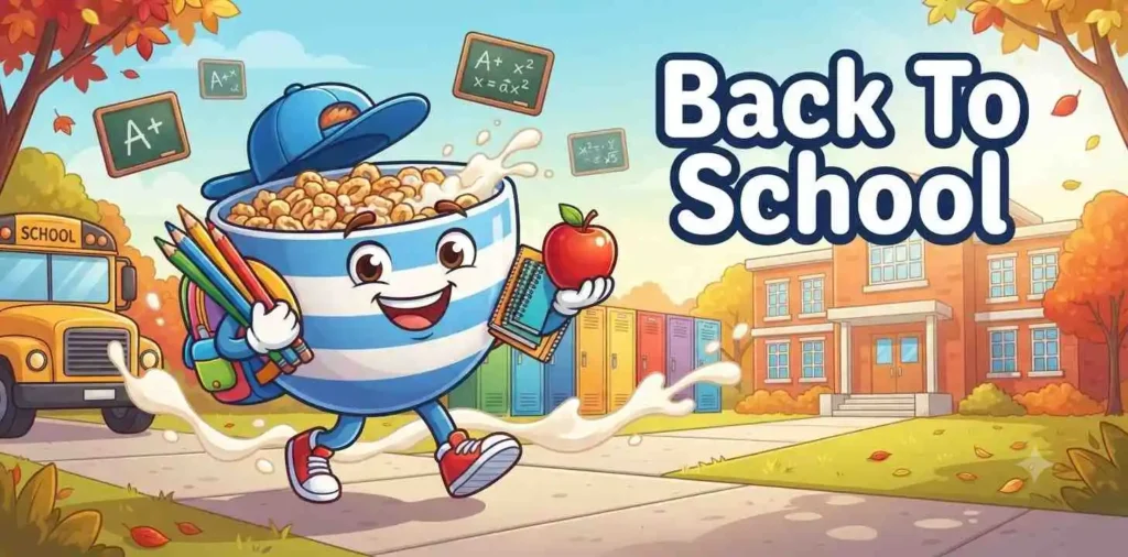 Cereal student going school