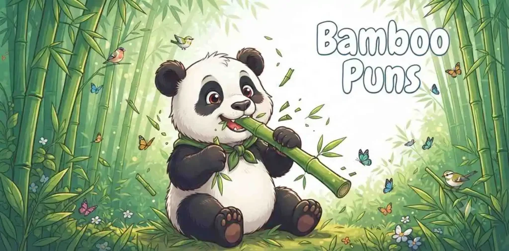 Panda eating fresh bamboo