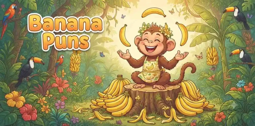 Monkey holding ripe bananas