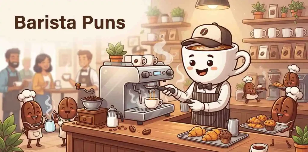 barista serving espresso