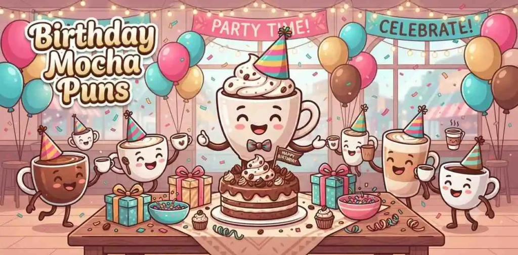 Birthday mocha celebration