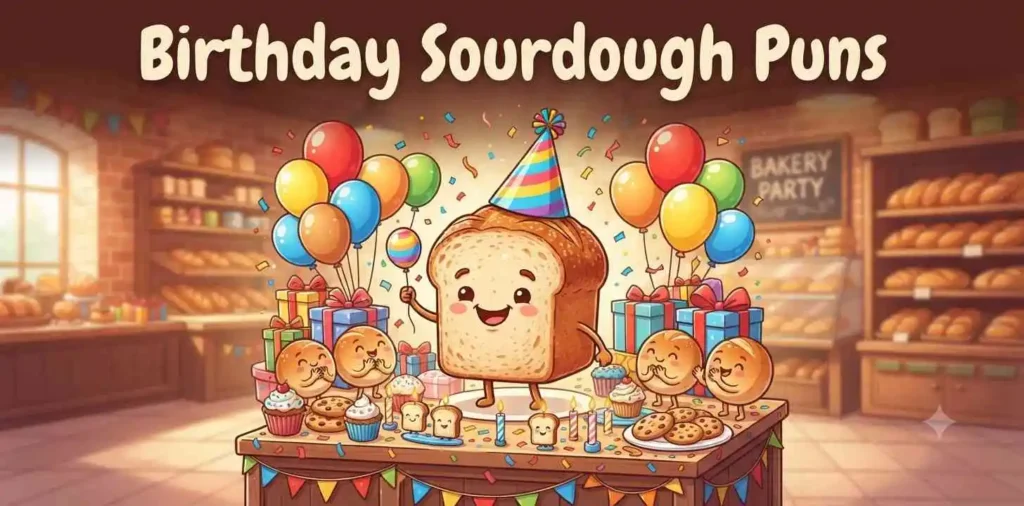 Sourdough birthday bread celebration