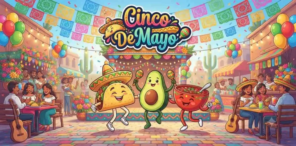 Colorful Cinco fiesta