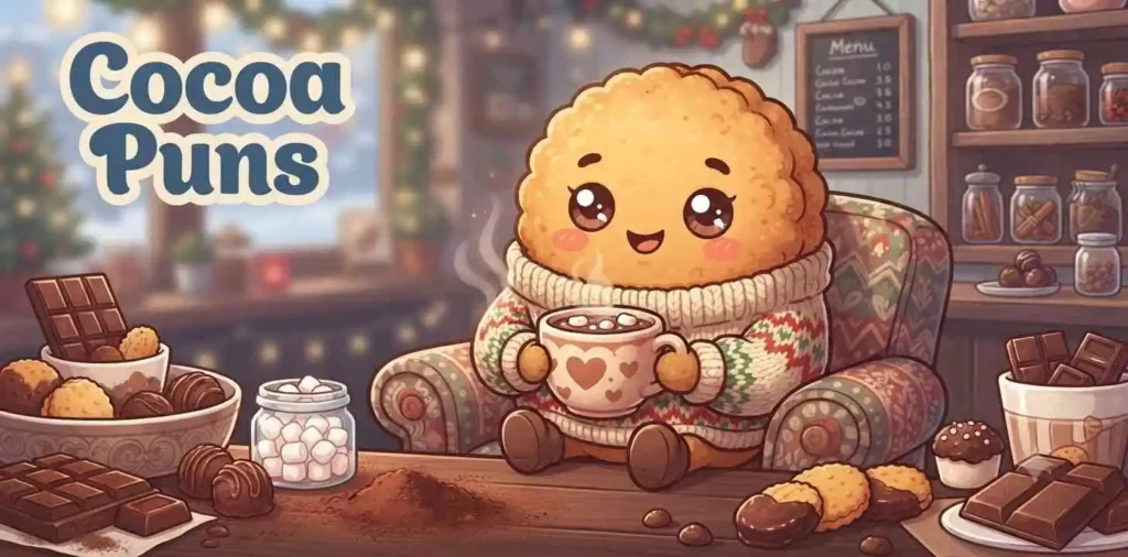 Chocolate biscuit cocoa scene
