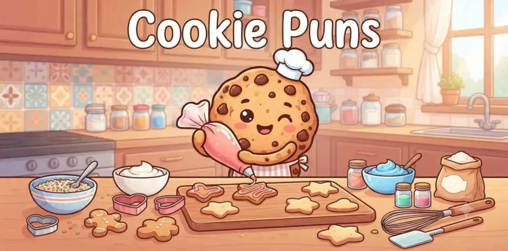 Funny cookie character