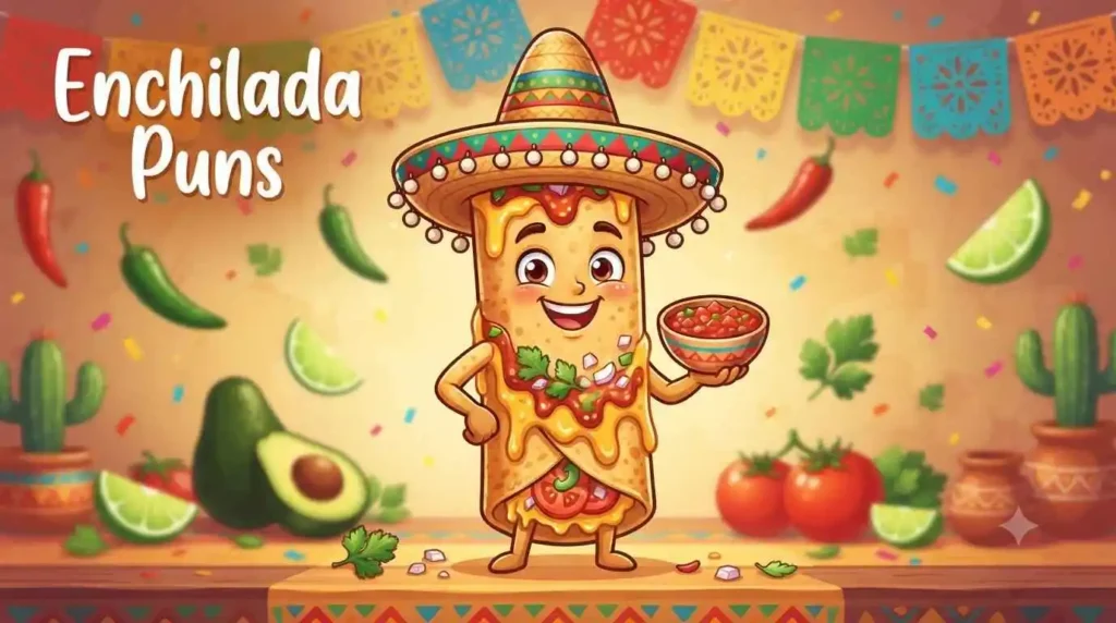 Funny enchilada smiling