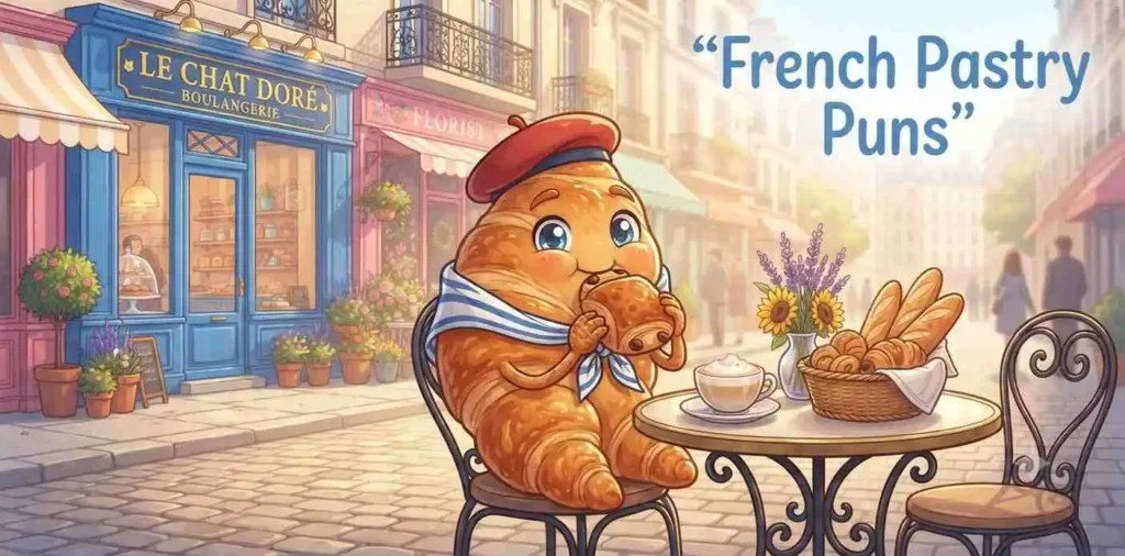 French croissant bakery scene