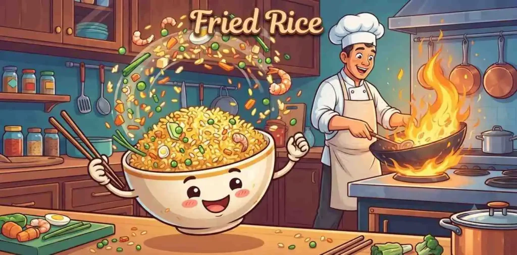 Happy fried rice bowl