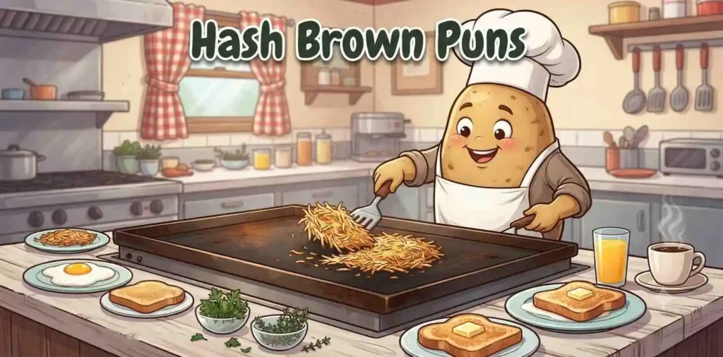 Happy hash brown breakfast