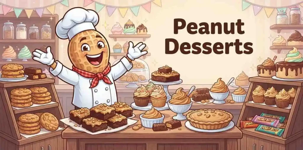 Peanut dessert characters