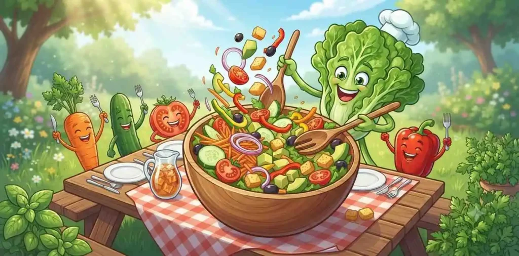 Funny salad bowl