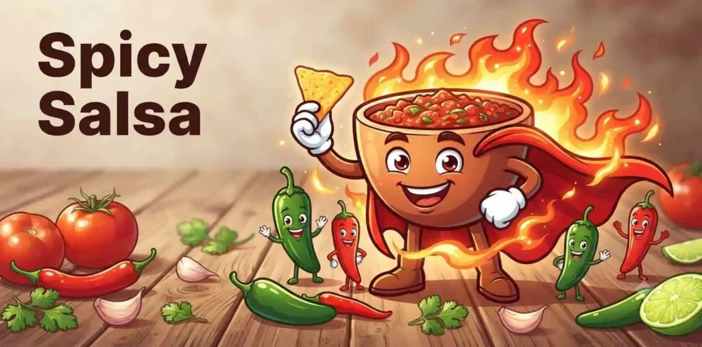 Spicy salsa pepper mascot