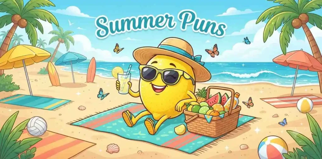 Happy lemon summer picnic