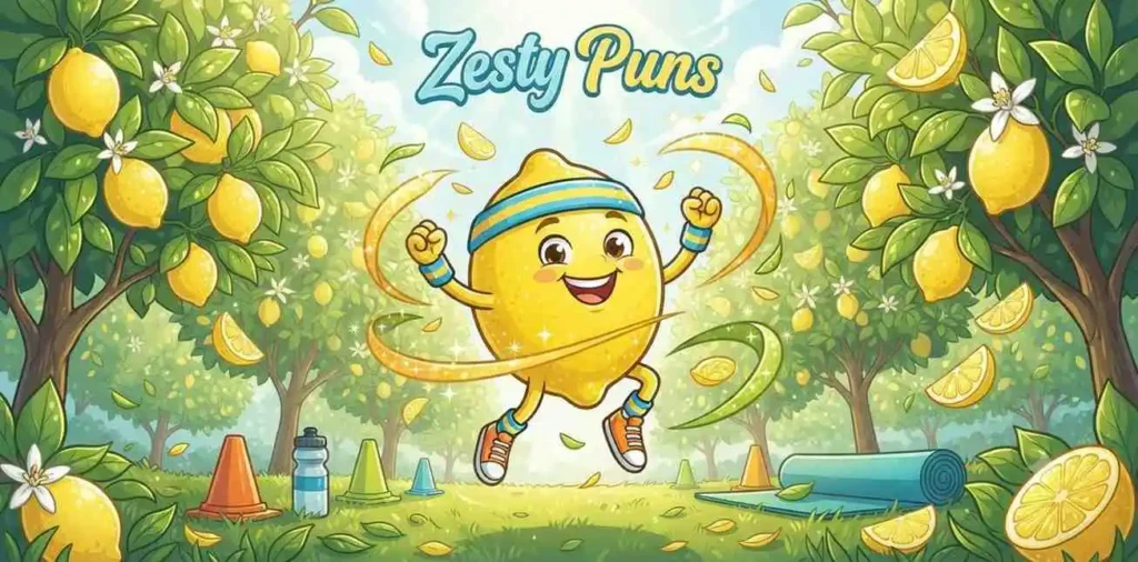 Energetic zesty lemon character