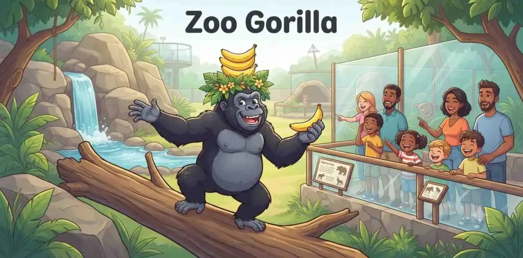 gorilla at zoo