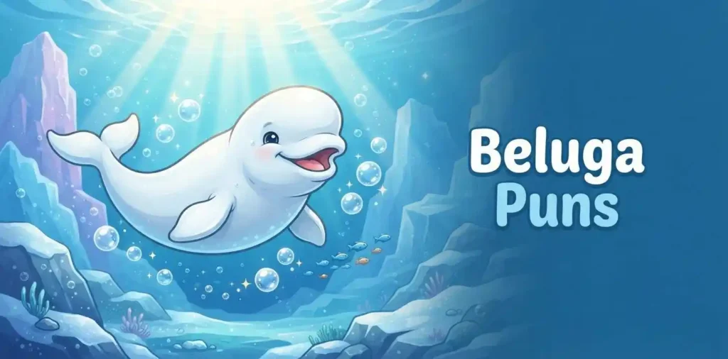 Cute beluga whale