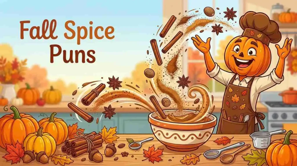 Cute fall spice puns