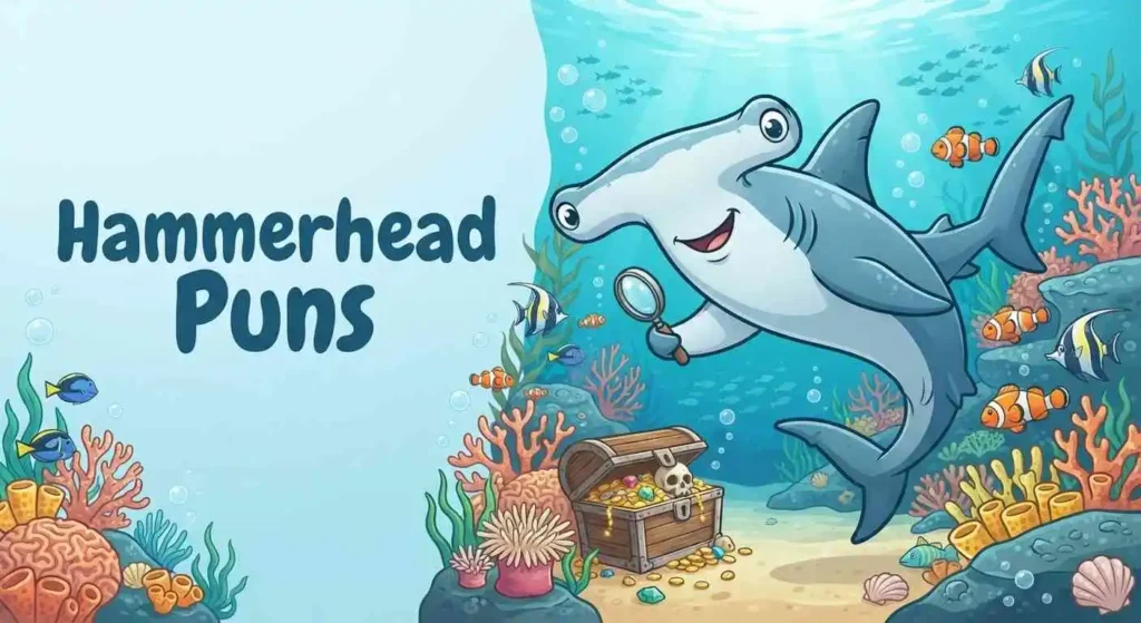 Funny hammerhead shark 