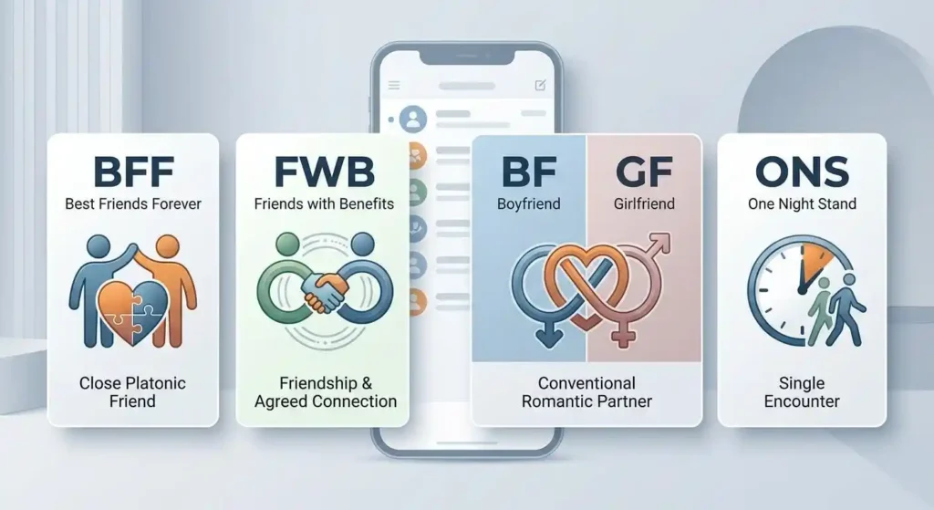 Examples of FWB appearing in informal texts, DMs, and social-media conversations