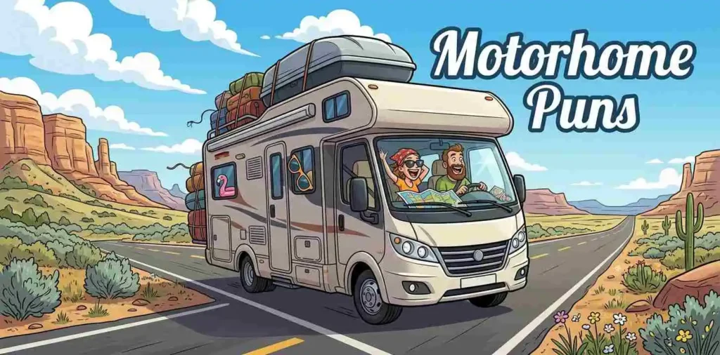 Funny motorhome road trip