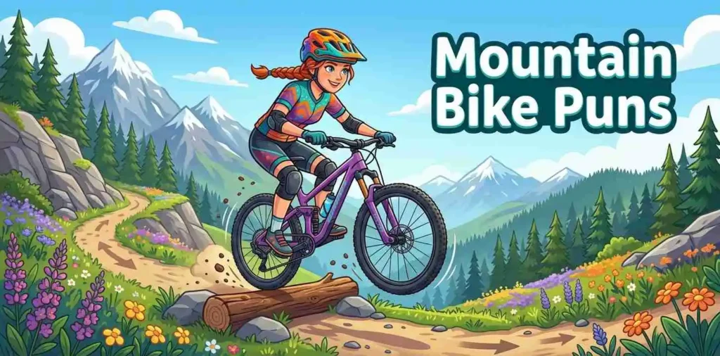 cyclist riding mountain bike