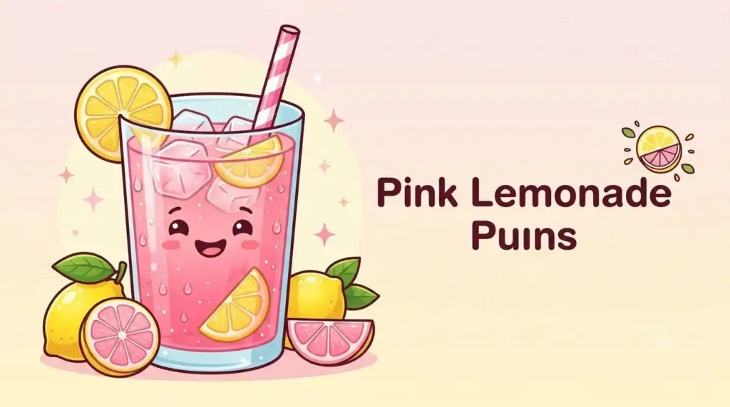 Cute pink lemonade