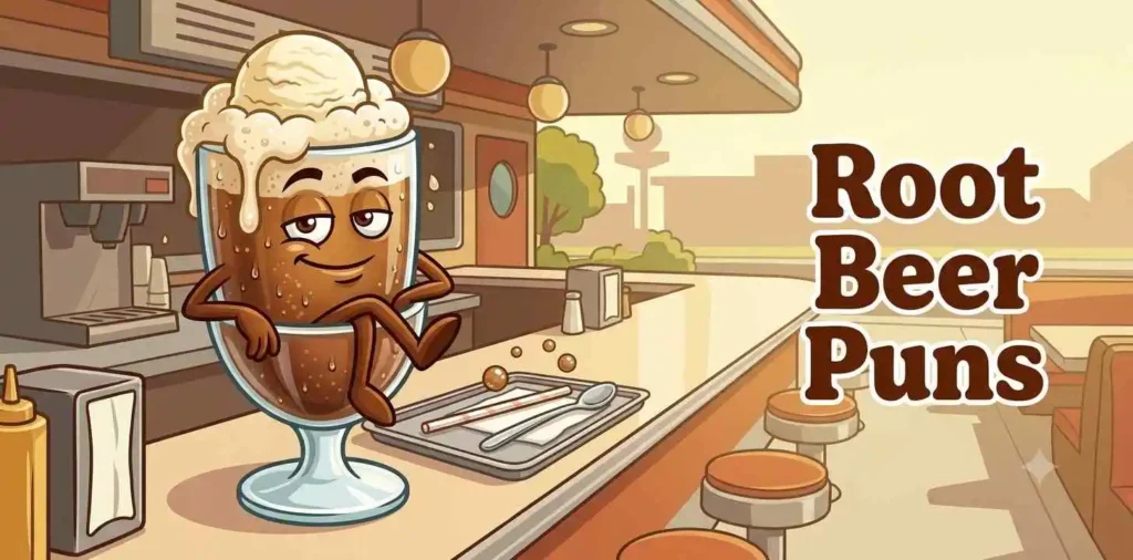 Funny  root beer float