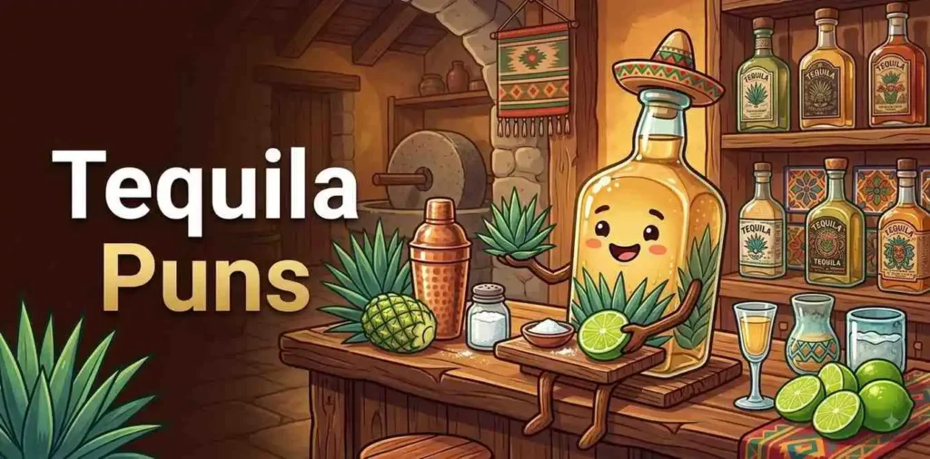 Funny tequila bottle character