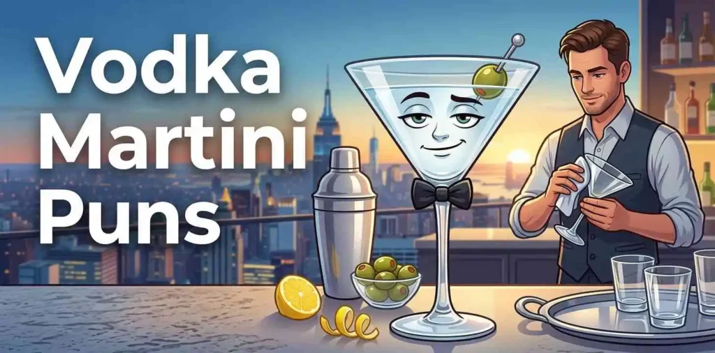 Cute vodka martini