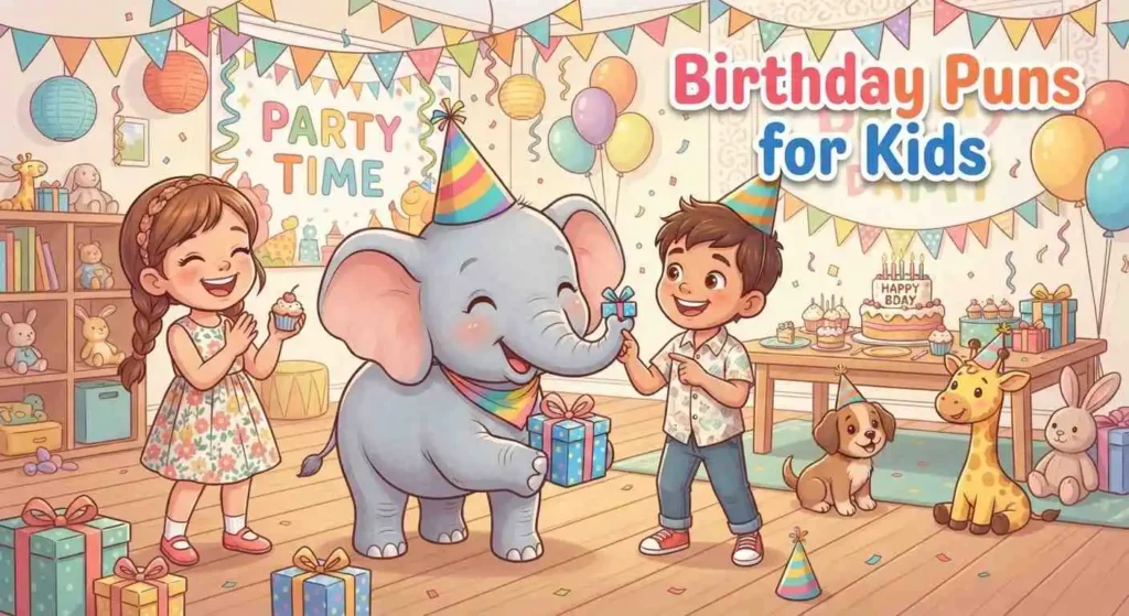 Kids enjoying an animal birthday party