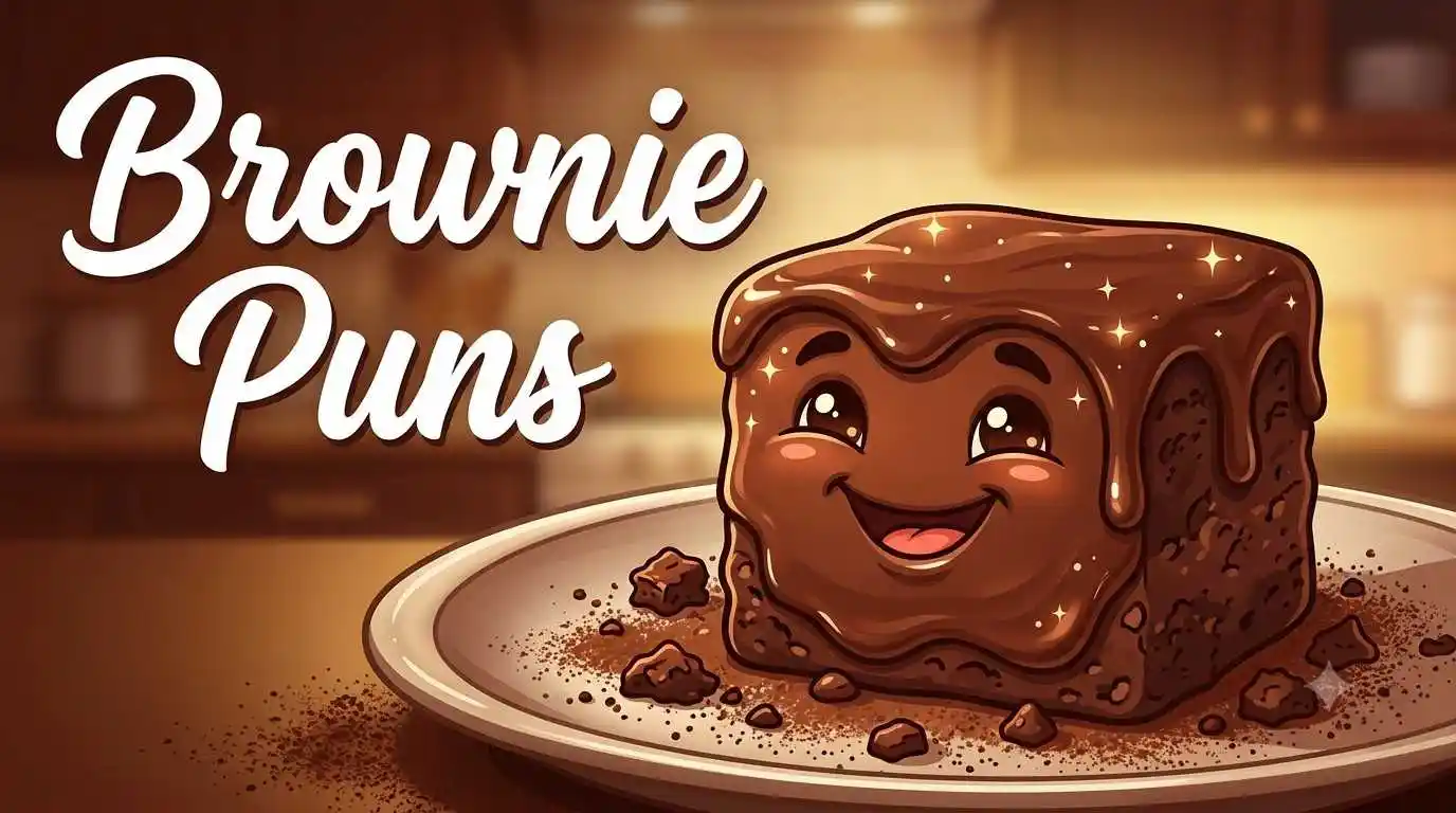 Chocolate brownie with happy face