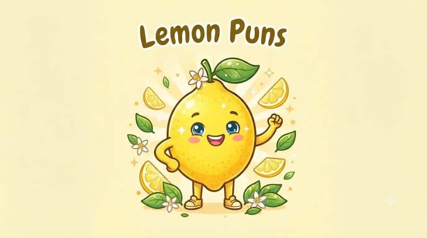 Smiling lemon character