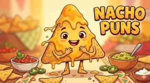 Cute nacho chips mascot