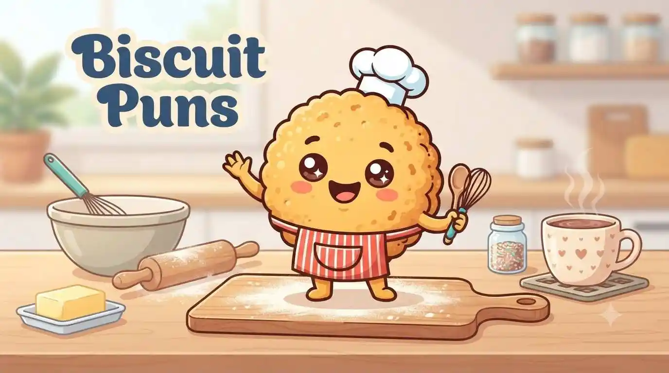 Funny biscuit character