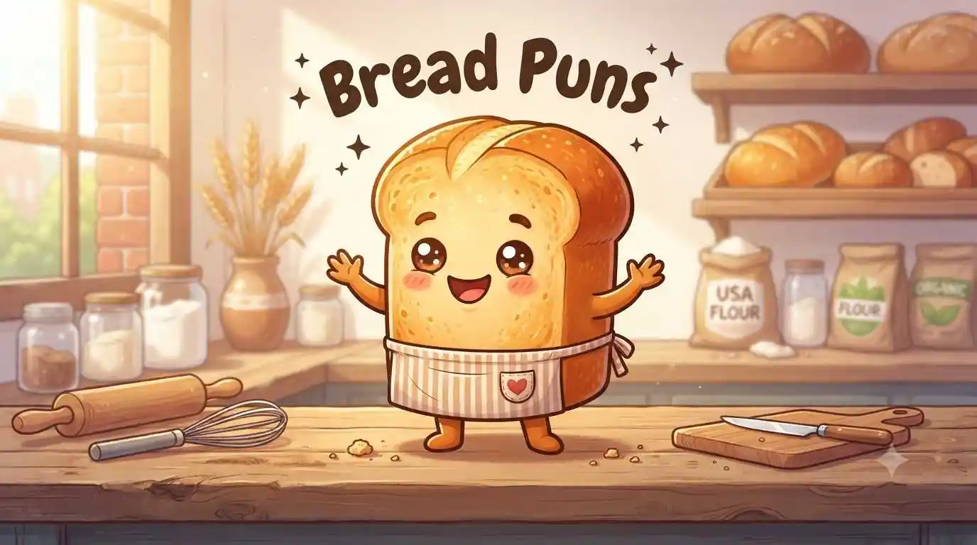 Cute bread character