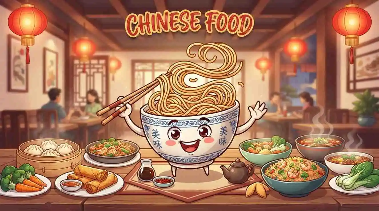 Smiling Chinese food bowl