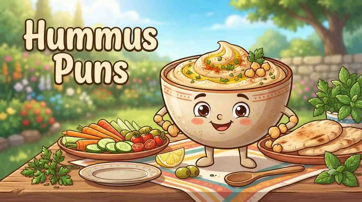 Smiling hummus bowl