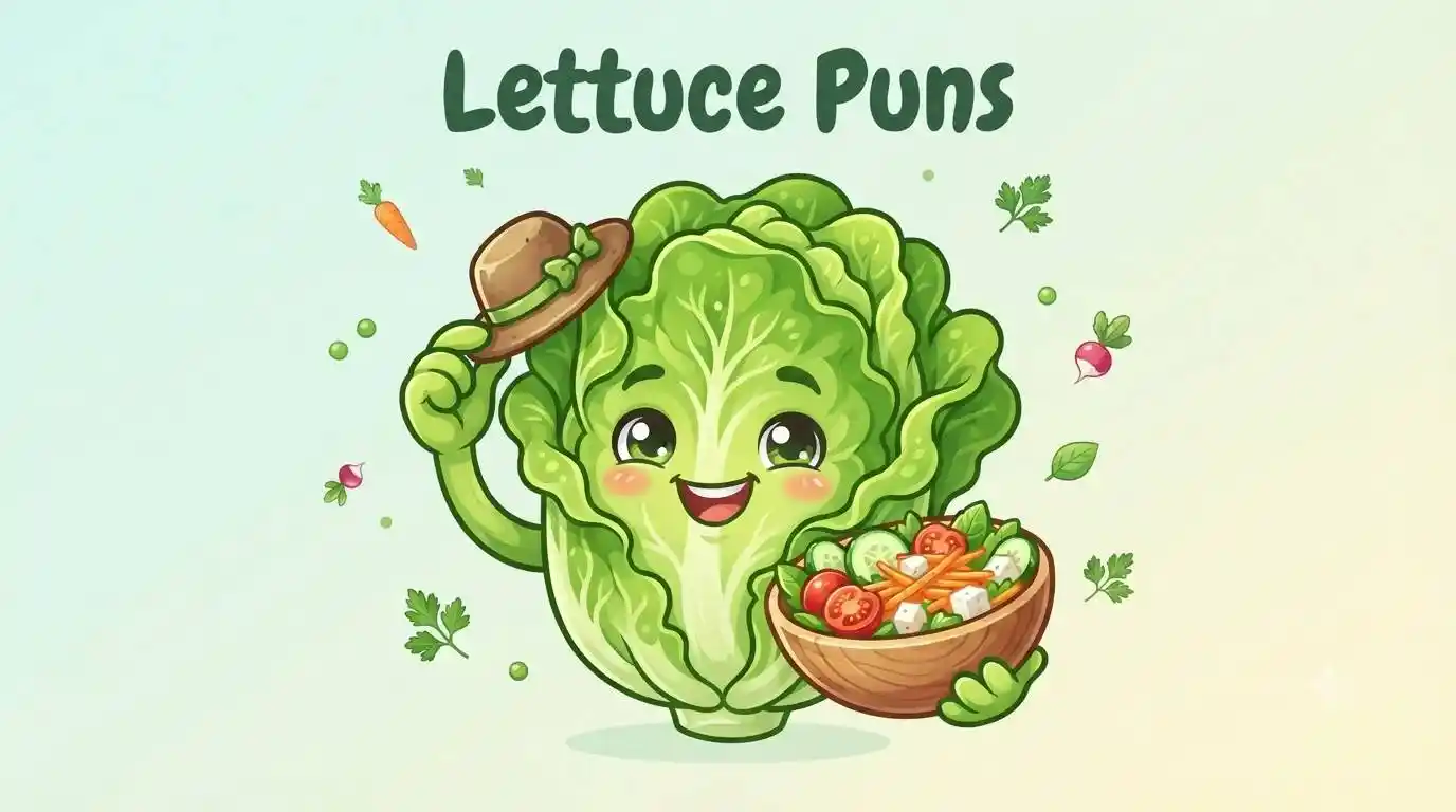 Happy lettuce smiling