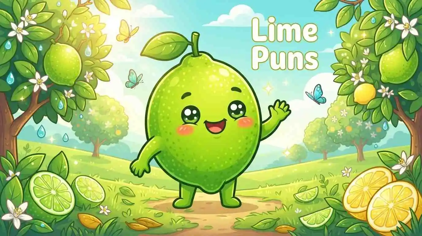 Cute smiling lime