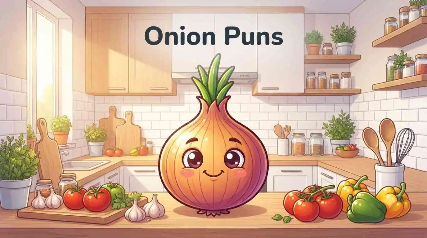 Cute smiling onion
