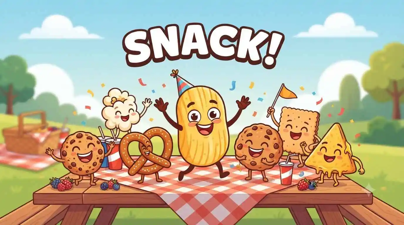 Happy snack friends