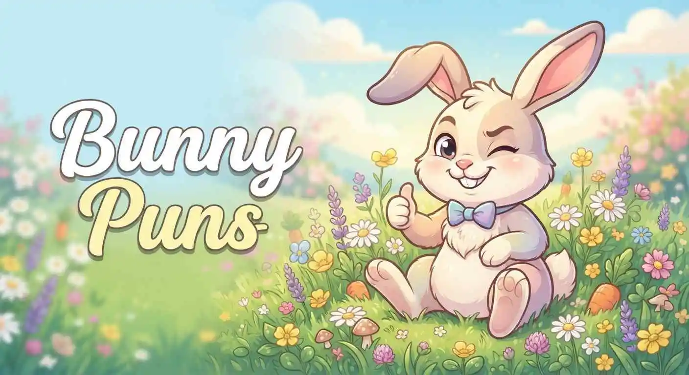 Cute bunny in meadow