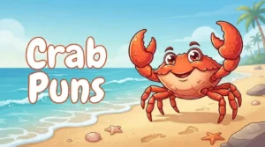 Cute crab making playful pose