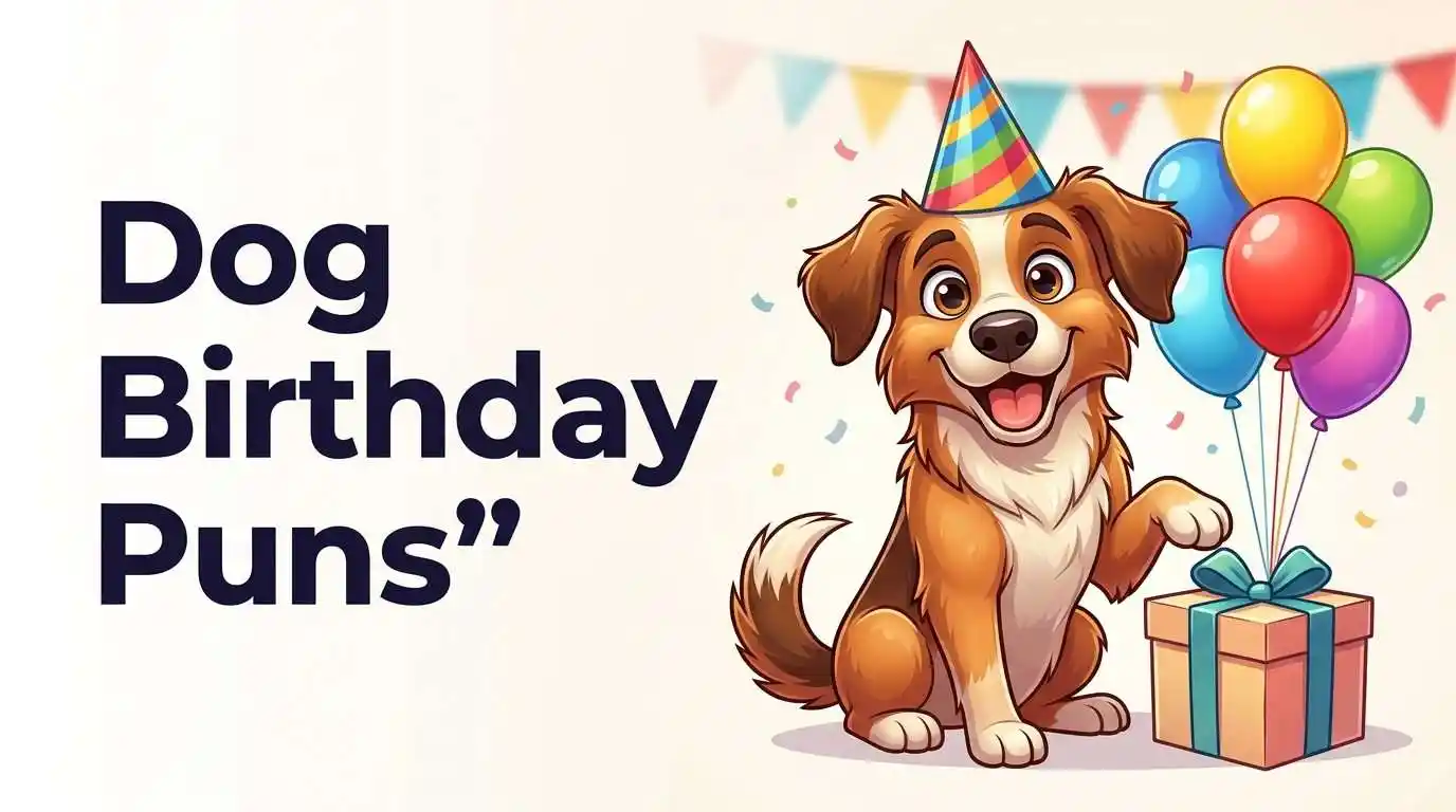 Cute dog birthday celebration