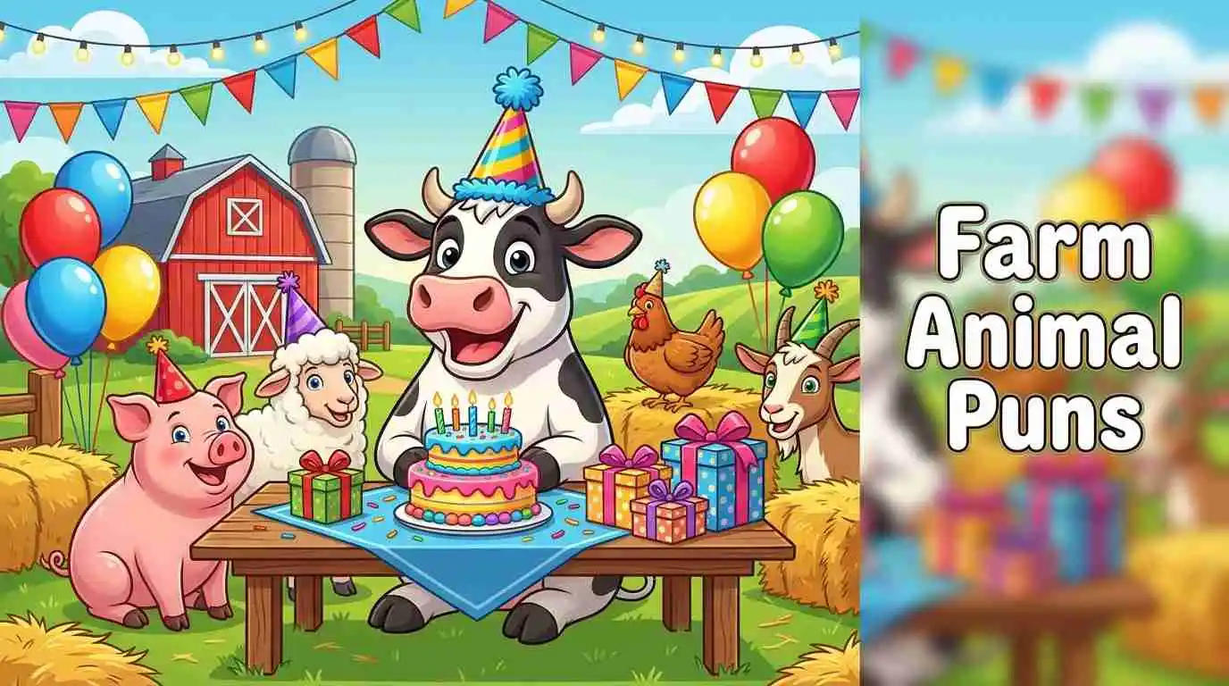 Farm animals birthday celebration
